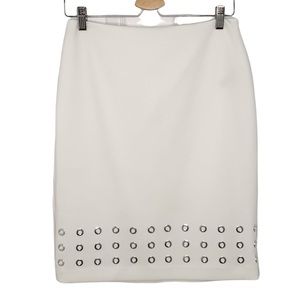 Calvin Klein white studded skirt size 4